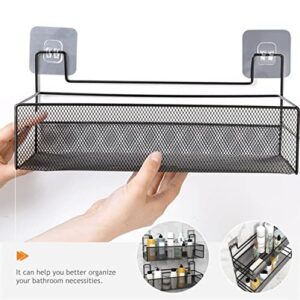 DOITOOL Kitchen Wall Floating Home Shower Shelves Storage Basket Shampoo Toiletries Wire Room Mounted Metal Office Conditioner Bedroom Mesh cm for Versatile Bathroom Living Drilling and