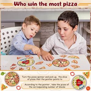 Magnetic Pizza Fraction Tiles with Fraction Circles Set Includes Magnetic Pizza Fractions Pizza Spinners Erasable Marker Board Math Pizza Game Fraction Math Game for Math Fraction Learning Education