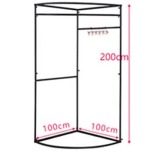 ZUSSMA Clothing Store Fitting Room, Fitting Room, Clothing Store Fitting Room Portable and Foldable Clothing Store Floor Simple Dressing Room Changing Curtain Fitting Room Dressing Room