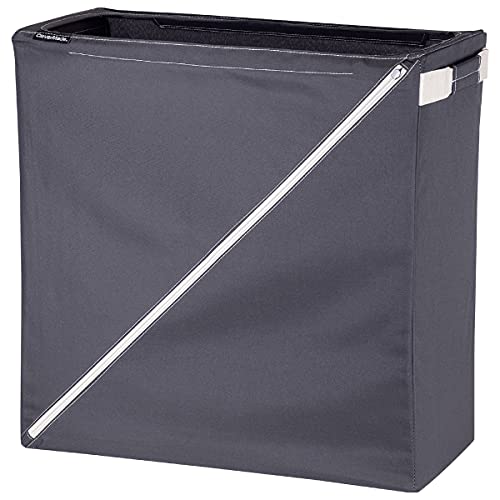 CleverMade Collapsible Laundry Basket, Large Foldable Clothes Hamper Bag, 2 Pack & Laundry Hamper Collapsible Sorter Basket - Freestanding Foldable Tall Clothes Storage Bin with Premium Handles