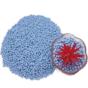 2.2lbs Blue expanded Clay Pebbles, Upgraded 3mm-5mm Hydro Ceramsite Balls, Horticultural Top-Dressing Decorative Rocks for Cactus Succulents Pots Plants, Drainage Water, Purification, Cultivation