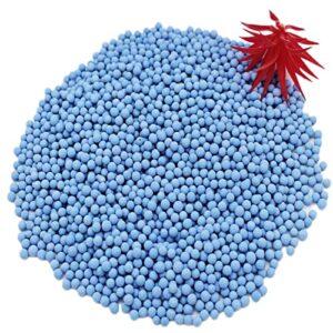 2.2lbs Blue expanded Clay Pebbles, Upgraded 3mm-5mm Hydro Ceramsite Balls, Horticultural Top-Dressing Decorative Rocks for Cactus Succulents Pots Plants, Drainage Water, Purification, Cultivation