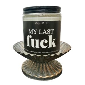 my last fuck crystal soy candle