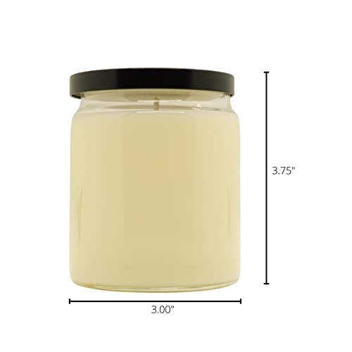 Evergreen Forest (Fir, Cypress, Cedar) Scented 100% Soy Wax 9.5oz Single Wick Jar Candle | Made in The USA by Aly Inks