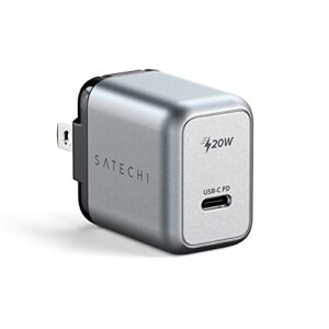 Satechi 2-in-1 Magnetic Wireless Charging Stand & 20W USB-C PD Wall Charger - Compatible with iPhone 14 Pro/14/14 Plus, AirPods Pro & AirPods 3, 2