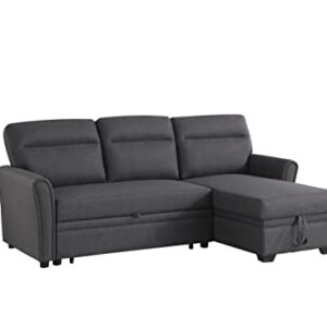 Devion Furniture Edward Sofabed, Dark Gray