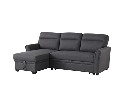 Devion Furniture Edward Sofabed, Dark Gray