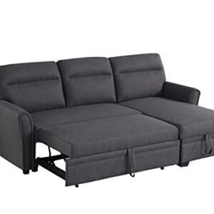 Devion Furniture Edward Sofabed, Dark Gray