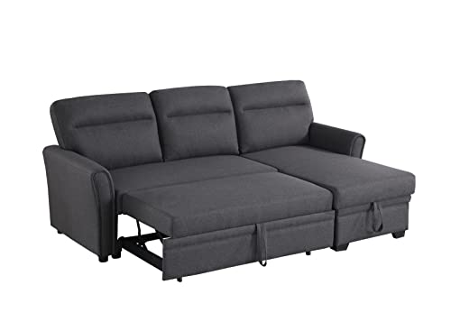 Devion Furniture Edward Sofabed, Dark Gray