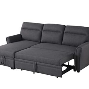 Devion Furniture Edward Sofabed, Dark Gray