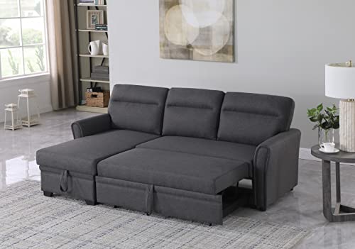 Devion Furniture Edward Sofabed, Dark Gray