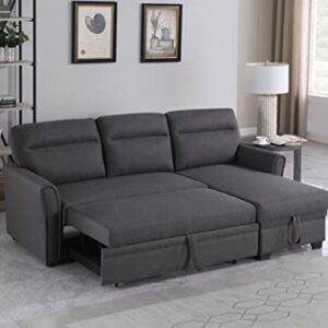 Devion Furniture Edward Sofabed, Dark Gray