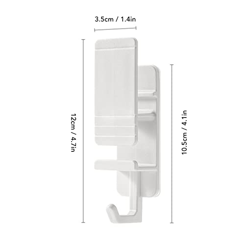 plplaaoo 4Pcs Bathroom Hooks,Adhesive Hooks,Waterproof Anti Slip Good Stickiness Towel Hooks,Large Utility Wall Hooks for Kitchen,Living Room,Bathroom,Bedroom