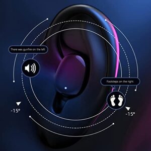 TT&Louis Wireless Bluetooth in Ear Light-Weight Earbuds-Built-in Microphone Immersive Premium Sound Earphones with Charging Case-Digital Display Touch-Control Earbuds for Sport Working Office , Black