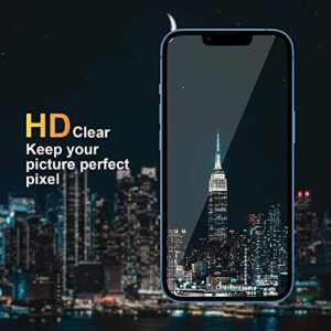 Totexil Screen Protectors for iPhone 14 6.1 inch, 3 Pack Ultra HD Screen Tempered Glass, Full Coverage, Scratch Resistant, 9H Hardness, Bubble Free, Easy Installation Tray, Case Friendly