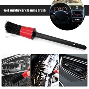 9 PCS Car Detailing Brush Set, Multifunction Car Wheels, Exterior, Interior Detail Cleaning Brush Set, Universal Car - 5pcs Detail Brush 3pcs Wire Brush 3pcs Auto Air Conditioner Brush