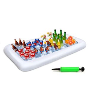 innovative life inflatable drink cooler for parties, large size food cooler buffet, bbq picnic pool party ice serving platters & picnic supplies