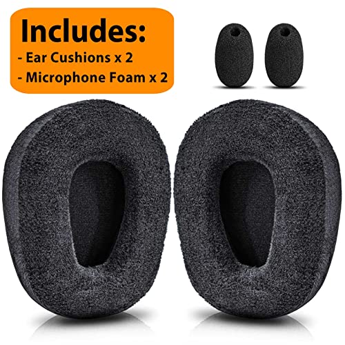 B450-XT Kit Replacement Ear Pads Cushion Compatible with B450-XT B450XT Headset I B450 XT Accessories (Soft Velour)