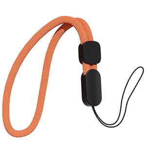 oakxco lanyard compatible with airpods pro 2 loop adjustable hand wrist nylon strap, lanyard for cell phone/camera/switch/ipods pro 2nd/airpods 1/2nd/3rd/pro case, orange