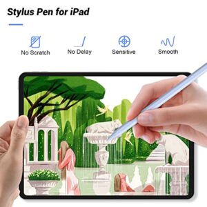 Stylus Pen for iPad with Palm Rejection, Magnetic Adsorption iPad Pencil 2nd Generation Compatible with (2018 and Later) Apple iPad 10/9/8/7th, Pro 11/12.9 Inch, Air 5/4/3rd, Mini 6/5th (Light Purple)