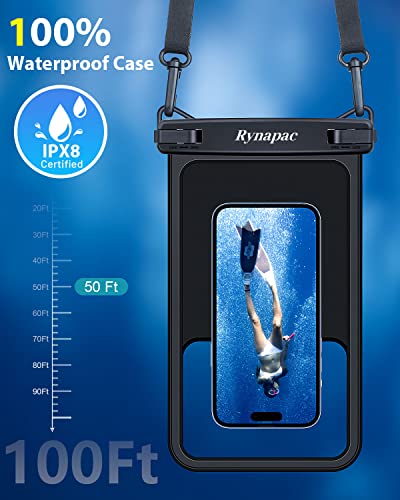 [Up to 10"] Large Waterproof Phone Pouch Bag - 2Pack, Waterproof Case Compatible with iPhone 14 Pro Max/13/12/11/XR/X/SE/8/7,Galaxy S22/S21 Google, IPX8 Cellphone Dry Bag Beach Vacation Essentials