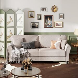vongrasig loveseat sofa 87" for living room, beige