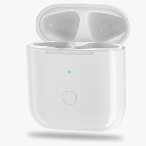 wireless charging case replacement for airpods 1 & 2 generation (warm white)