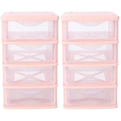 Alipis Mini Fridge 2pcs Dresser Shelf Duty Shoes Storing Stackable Makeup Layers, Four- Office~ Kids Craft with Sewing Multilayer Office Holder Clo Crafts, Small Cube Accessories Shoe Organizer