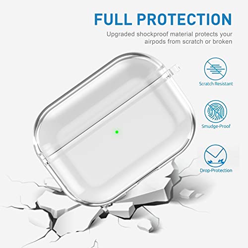 Valkit Compatible Airpods Pro 2nd Generation Case, Clear Soft TPU AirPods Pro 2 Case Cover for Women Men Transparent Protective Shockproof iPods Pro 2 Case Skin for Airpods Pro 2nd Gen 2022