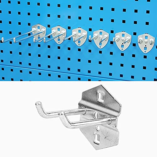 Pegboard Hook,Peg Boards For Wall,5PCS Hardware Tool Storage Rack Pegboard Hook Wall Mounted Garage Tool Storage Stand(50*￠6mm)