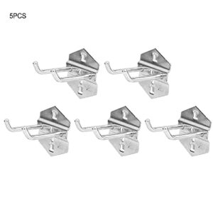 Pegboard Hook,Peg Boards For Wall,5PCS Hardware Tool Storage Rack Pegboard Hook Wall Mounted Garage Tool Storage Stand(50*￠6mm)