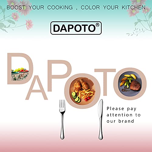 DAPOTO Food Storage Containers Set - 3 Pcs Container with Airtight Lids,Dishwasher Safe and Freezer Friendly,2.9,2.2,1.4 QT