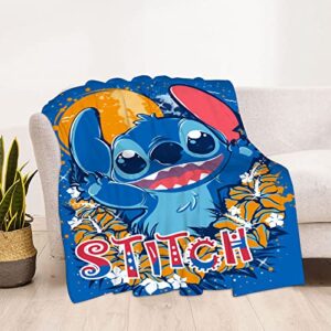 Anime Blanket Cartoon Throw Blanket for Kids and Adults Ultra Soft Flannel Blankets for Couch, Bed and Sofa 50"x60"