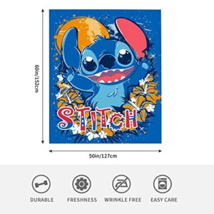 Anime Blanket Cartoon Throw Blanket for Kids and Adults Ultra Soft Flannel Blankets for Couch, Bed and Sofa 50"x60"