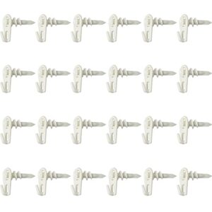 dgbrsm 16pcs white plastic closet shelf clamp wire wall shelf clips for cabinets, closets, wall shelves, wall hanging