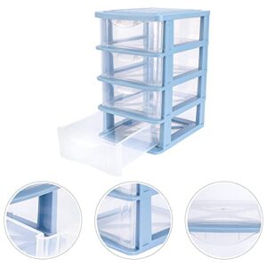 Cabilock Small Drawer Organizer 2pcs Organizer- Bedroom Unit Storage Rack Clear Vanity Tier Drawers, Bathroom, Drawersdesk Dresser Office Supplies, Sewing Decor and Table Desktop Sneakers Box