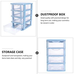 Cabilock Small Drawer Organizer 2pcs Organizer- Bedroom Unit Storage Rack Clear Vanity Tier Drawers, Bathroom, Drawersdesk Dresser Office Supplies, Sewing Decor and Table Desktop Sneakers Box