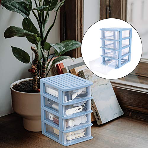 Cabilock Small Drawer Organizer 2pcs Organizer- Bedroom Unit Storage Rack Clear Vanity Tier Drawers, Bathroom, Drawersdesk Dresser Office Supplies, Sewing Decor and Table Desktop Sneakers Box