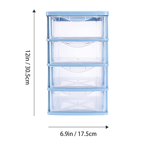 Cabilock Small Drawer Organizer 2pcs Organizer- Bedroom Unit Storage Rack Clear Vanity Tier Drawers, Bathroom, Drawersdesk Dresser Office Supplies, Sewing Decor and Table Desktop Sneakers Box