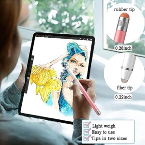 Stylus Pens for Touch Screens with 8 Extra Tips High Sensitivity & Precision Tablet Pen(4pcs),2 in 1 Stylus for iPad Compatible with All Devices