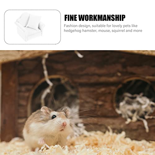 Ipetboom 1PC Hamster Mini Bed Warm Small Pets Animals House Bedding Cozy Nest Cage Accessories Lightweight Cotton Sofa for Dwarf Hamster