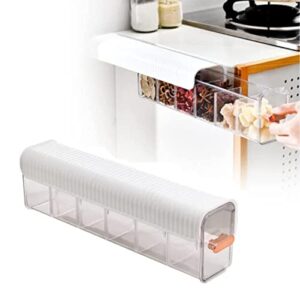 punch-free multi-functional storage box, clear wall mounted drawer organizer,wall-mounted storage box, underwear panties socks data cable closet organizer (36x8.3x10.7cm/14.2x3.3x4.2in) (white)