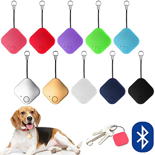 10 Pcs Key Finder Smart Item Locator GPS Tracker Electronics Kids Luggage Tracker Suitcase Tracking Devices Item Finders Compatible with Bluetooth-Compatible for Phone Watch Tablets Wallets Key