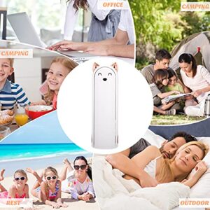 Veemoon Portable Fan Practical Cooler Mini Summer Personal Neck Foldable Office for Rechargeable White Sports Girls Eyelash Free Usb Recharging Indoor Gift Women Handheld Desk Fan