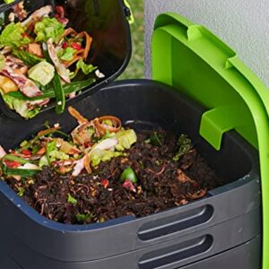 MAZE Two Level Worm Farm Compost Bin with Plastic Extension Legs