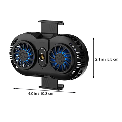 3pcs Gaming Heat Semiconductor Radiator to for Vlog Live Device Inches Smartphone Fan Cooler- Compatible Cell Chip Phone Semi-Conductor Black Pone Cooling Outdoor Streaming Sink