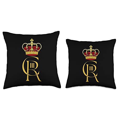 Coronation 2023 King Charles III Coronation 2023 T Shirt,King Charles Gift Retro Throw Pillow, 18x18, Multicolor
