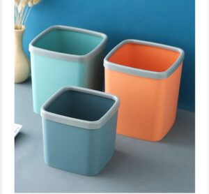 multifunctional mini office trash can (blue)