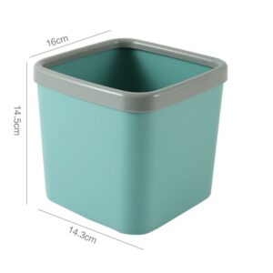 Multifunctional Mini Office Trash Can (Blue)