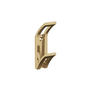 amerock h37010cz | avid double prong decorative wall hook | champagne bronze hook for coats, hats, backpacks, bags | hooks for bathroom, bedroom, closet, entryway, laundry room, office